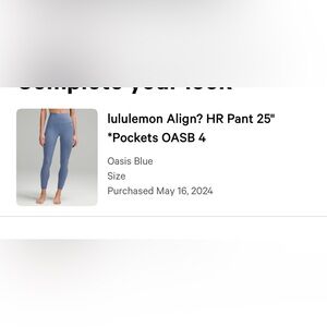 lululemon Align leggings with pockets in Oasis Blue